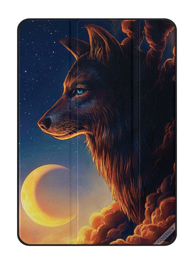 Covernex Protective Case Cover For Samsung Galaxy Tab S8 Wolf & Half Moon - Image 1