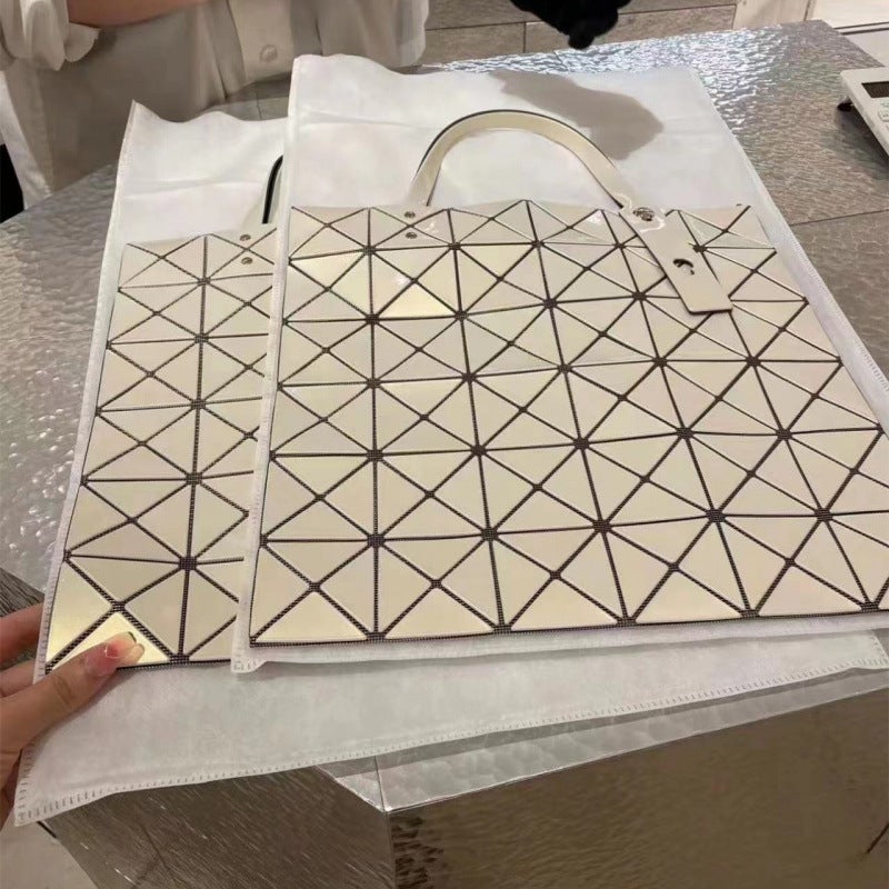 Original Factory'S Same Classic 6*6 Grids Same Background Colorful Frosted Shoulder Bag Satchel Joint Style Painted Graffiti Women'S Bag - Image 4