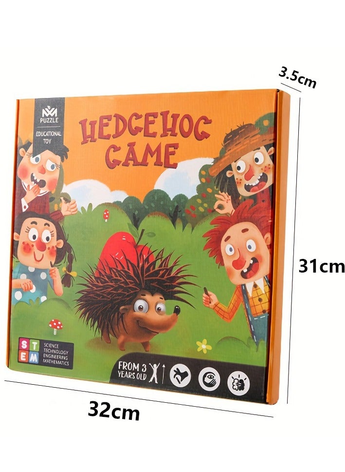 XiuWoo Wooden Sensory Hedgehog Sticks Sorting & Stacking Game, Fine Motor Skill Wooden Toys, Interactive Board Game, STEM Educational Toy for Hand-Eye Coordination, for 3+ Year Old Toddlers  - Image 2