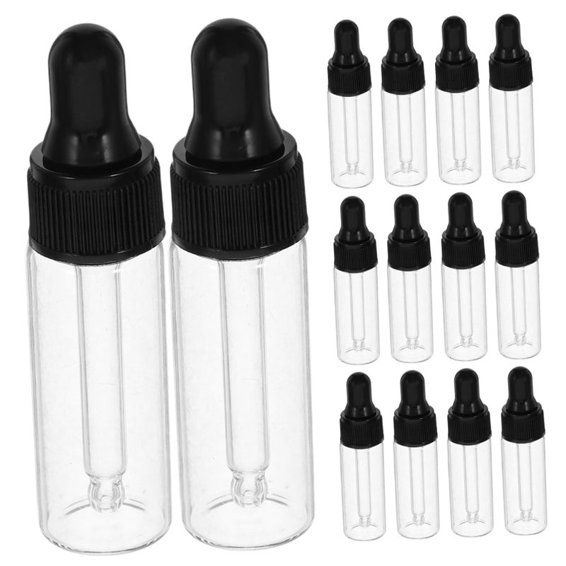 5ml Leakproof Dropper Bottles 20 Pack with Fine Ribbed Caps for Essential Oils Perfumes Serum Travel Reusable Vials - Image 2