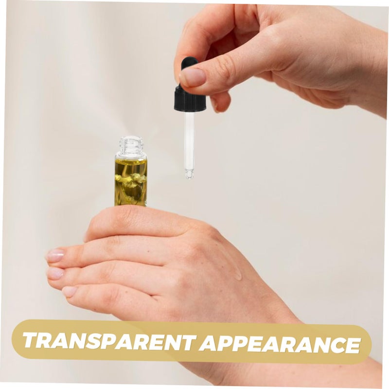 5ml Leakproof Dropper Bottles 20 Pack with Fine Ribbed Caps for Essential Oils Perfumes Serum Travel Reusable Vials - Image 4