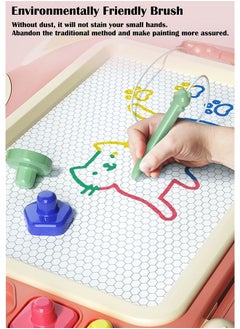 ZCM-HAPPY Children's Magnetic Color Drawing Board Writing Board Graffiti Board 35x24cm  - Image 2