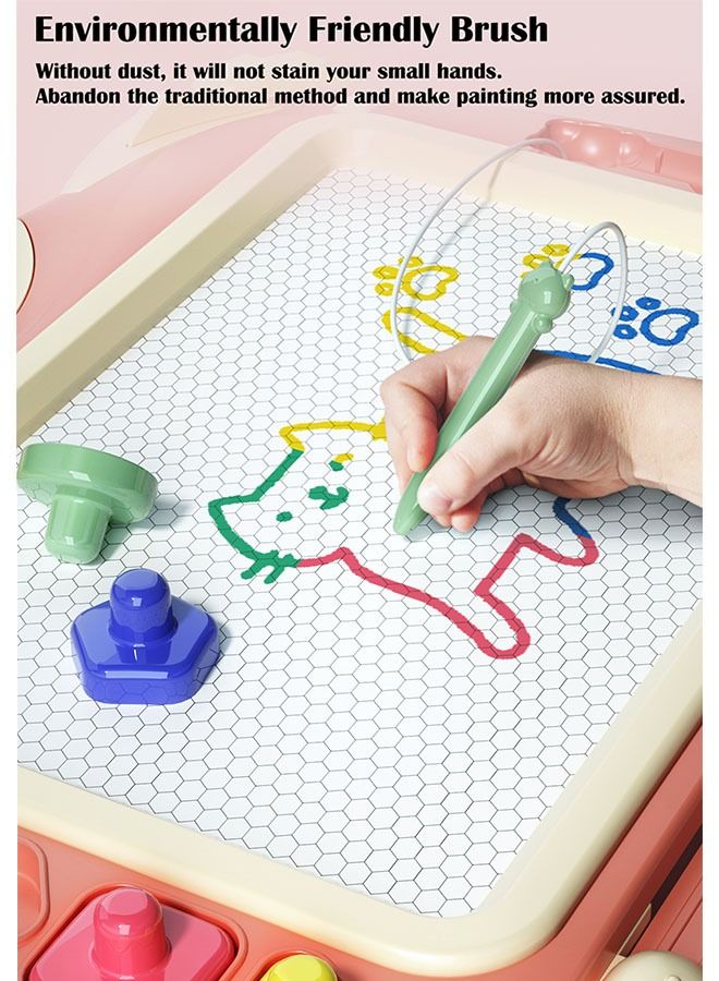 زي سي إم - هابي لوح الرسم المغناطيسي للأطفال ، لوح الكتابة على الجدران ، 35x24 سم - Image 2