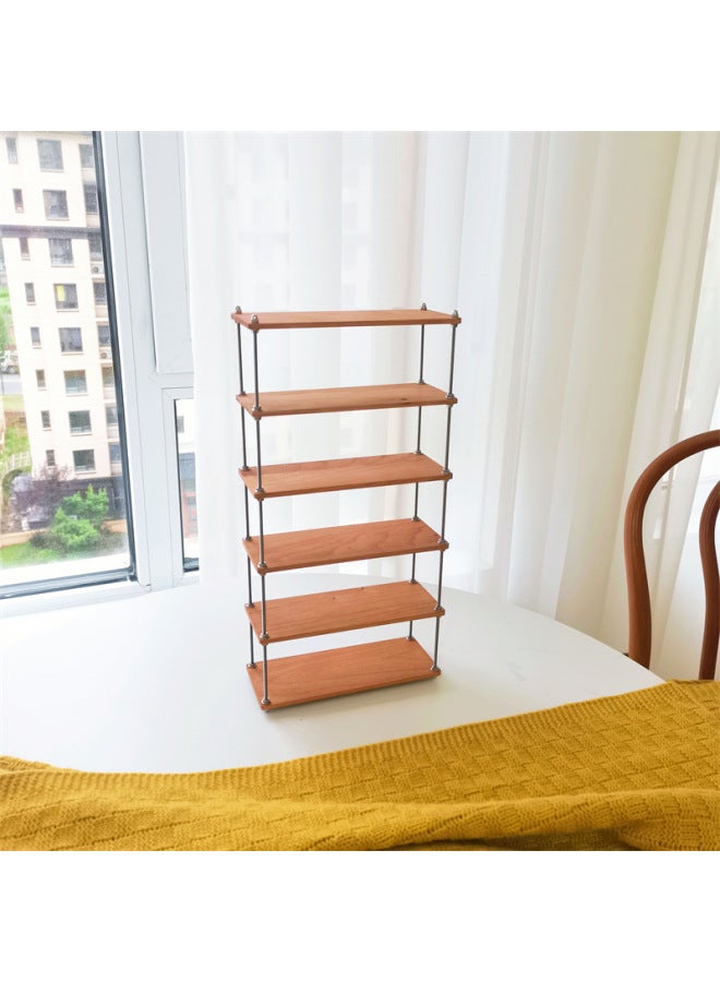 Multi-layer Storage Rack Storage Rack Bookshelf Silent Wind 6 Fen Baby House 0b11 Bjd Cotton Doll Cloth-Color:Style Four High 32.9cm Long 16.7cm - Image 1