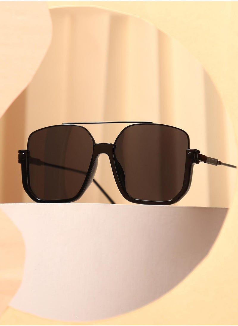 Haute Sauce Polarized Full Rim Aviator Sunglasses For Women  - Image 2