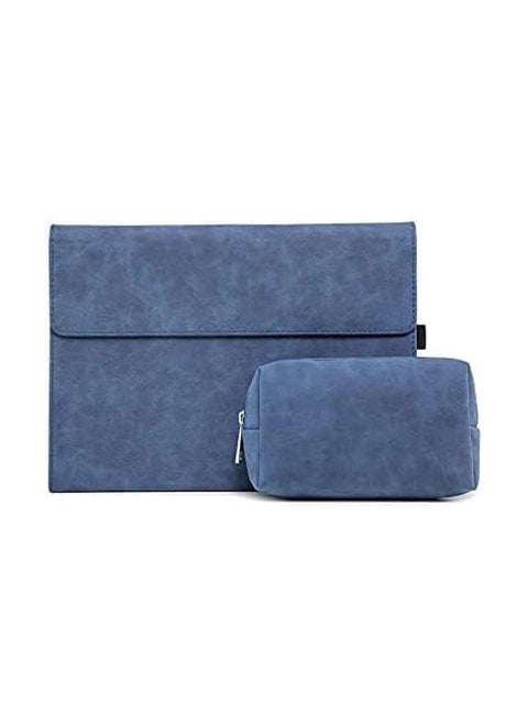 Sleeve Case Compatible with Microsoft Surface Pro 9 Tablet, Surface Pro 9 (13 inch) Case Cover, Compatible with Surface Type Cover Keyboard, Business Cover with Small Bag (Blue)