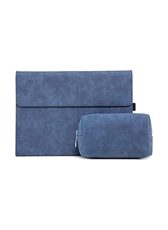 Sleeve Case Compatible with Microsoft Surface Pro 9 Tablet, Surface Pro 9 (13 inch) Case Cover, Compatible with Surface Type Cover Keyboard, Business Cover with Small Bag (Blue)