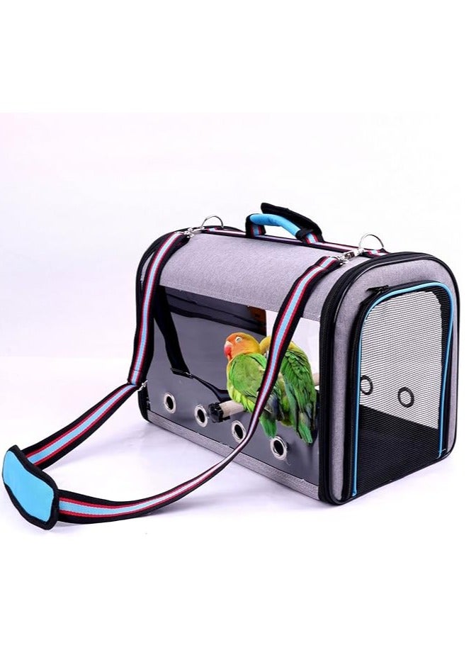general Bird Travel Cage, Portable Pet Bird Parrot Carrier Breathable Pet Birds Bag, Lightweight Bird Carrier and Small Animals Travel Cage, Multifunctional Pet Bag - Image 1