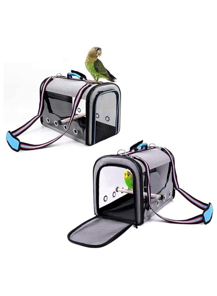general Bird Travel Cage, Portable Pet Bird Parrot Carrier Breathable Pet Birds Bag, Lightweight Bird Carrier and Small Animals Travel Cage, Multifunctional Pet Bag - Image 2