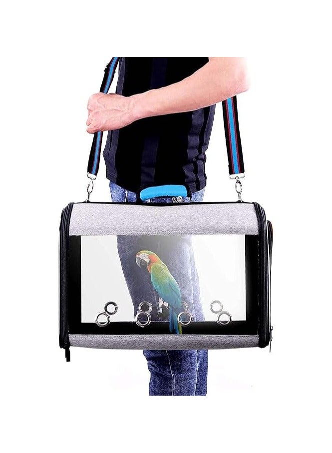 general Bird Travel Cage, Portable Pet Bird Parrot Carrier Breathable Pet Birds Bag, Lightweight Bird Carrier and Small Animals Travel Cage, Multifunctional Pet Bag - Image 3