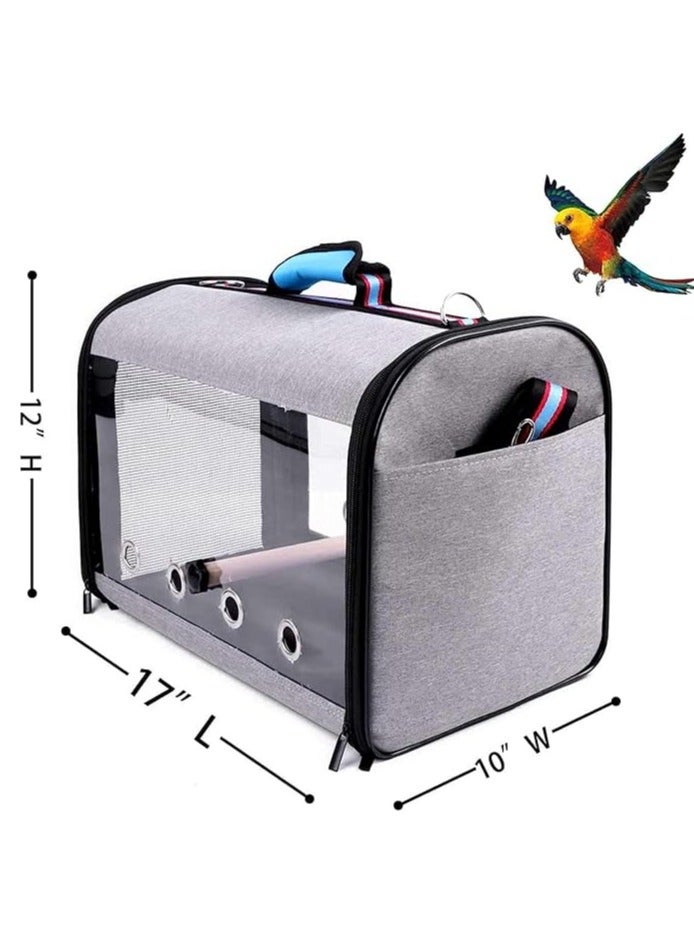 general Bird Travel Cage, Portable Pet Bird Parrot Carrier Breathable Pet Birds Bag, Lightweight Bird Carrier and Small Animals Travel Cage, Multifunctional Pet Bag - Image 4