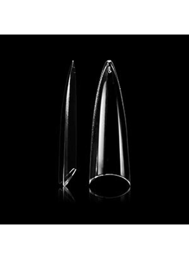 Vivace Clear Long Stiletto 500 Acrylic False Fake Nail Tips With Clear Plastic Case for Nail Salon Nail Shop (Clear L.Stiletto) - Image 5