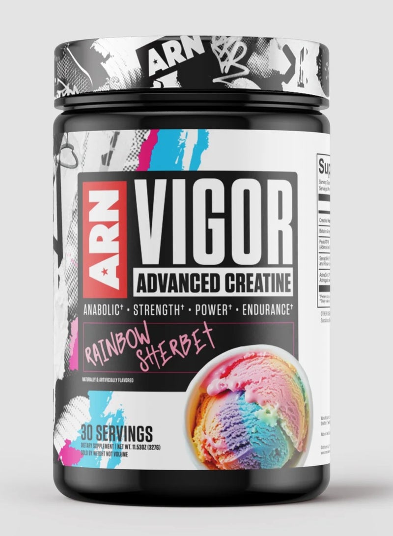 Vigor Advance Creatine 30 Servings - Rainbow Sherbet 327g