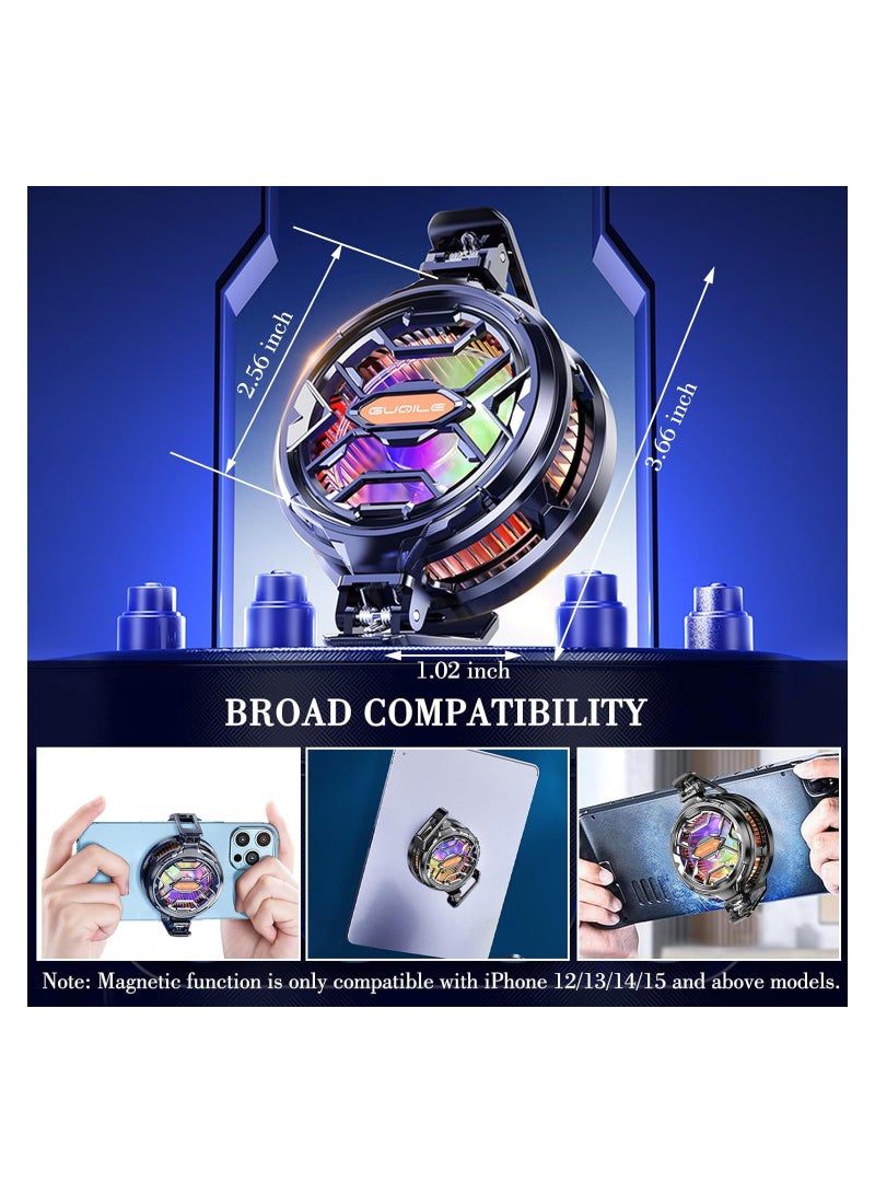 Phone Cooler Tablet Radiator, Semiconductor Cooling for Android, iPad, iPhone, Surface, FS03 Magnetic Cooling Fan for Gaming  TikTok Live Streaming - Image 4
