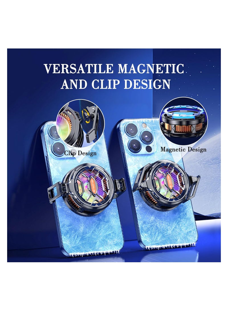 Phone Cooler Tablet Radiator, Semiconductor Cooling for Android, iPad, iPhone, Surface, FS03 Magnetic Cooling Fan for Gaming  TikTok Live Streaming - Image 3