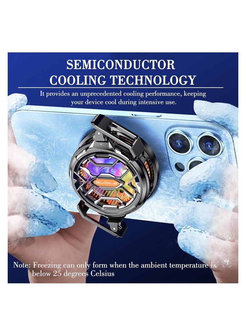 Phone Cooler Tablet Radiator, Semiconductor Cooling for Android, iPad, iPhone, Surface, FS03 Magnetic Cooling Fan for Gaming  TikTok Live Streaming - Image 2