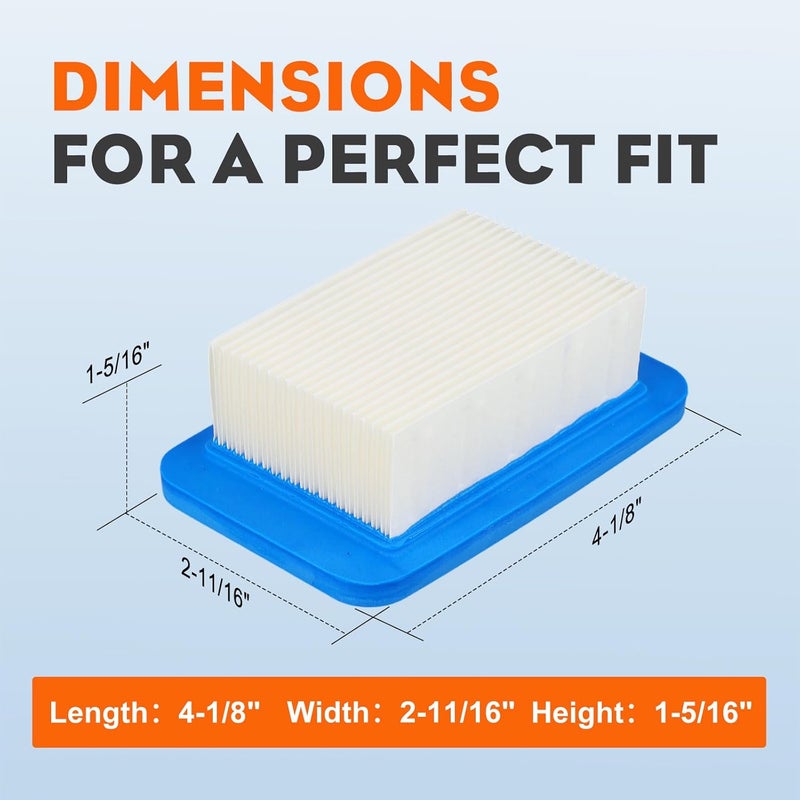 Hipa PB-580T A226000032 Air Filter for ECHO Leaf Blower PB755ST PB500T PB580H PB403 PB403H PB403T PB413H PB413T PB500H PB603 PB611 PB620 PB620ST PB650 PB650H PB650T A226000031 2 Pack - Image 3