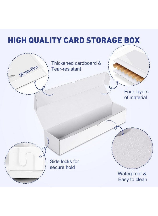 NEOACT 1200ct Trading Card Storage Box,6 Pack 17 Inch Cardboard Storage Boxes with Dividers&Labels for TCG,Game,MTG,Sports Cards Collection Organizer - Image 3