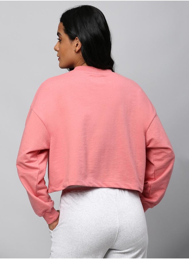 Hubberholme Medium Pink Sweatshirt For Women  - Image 5