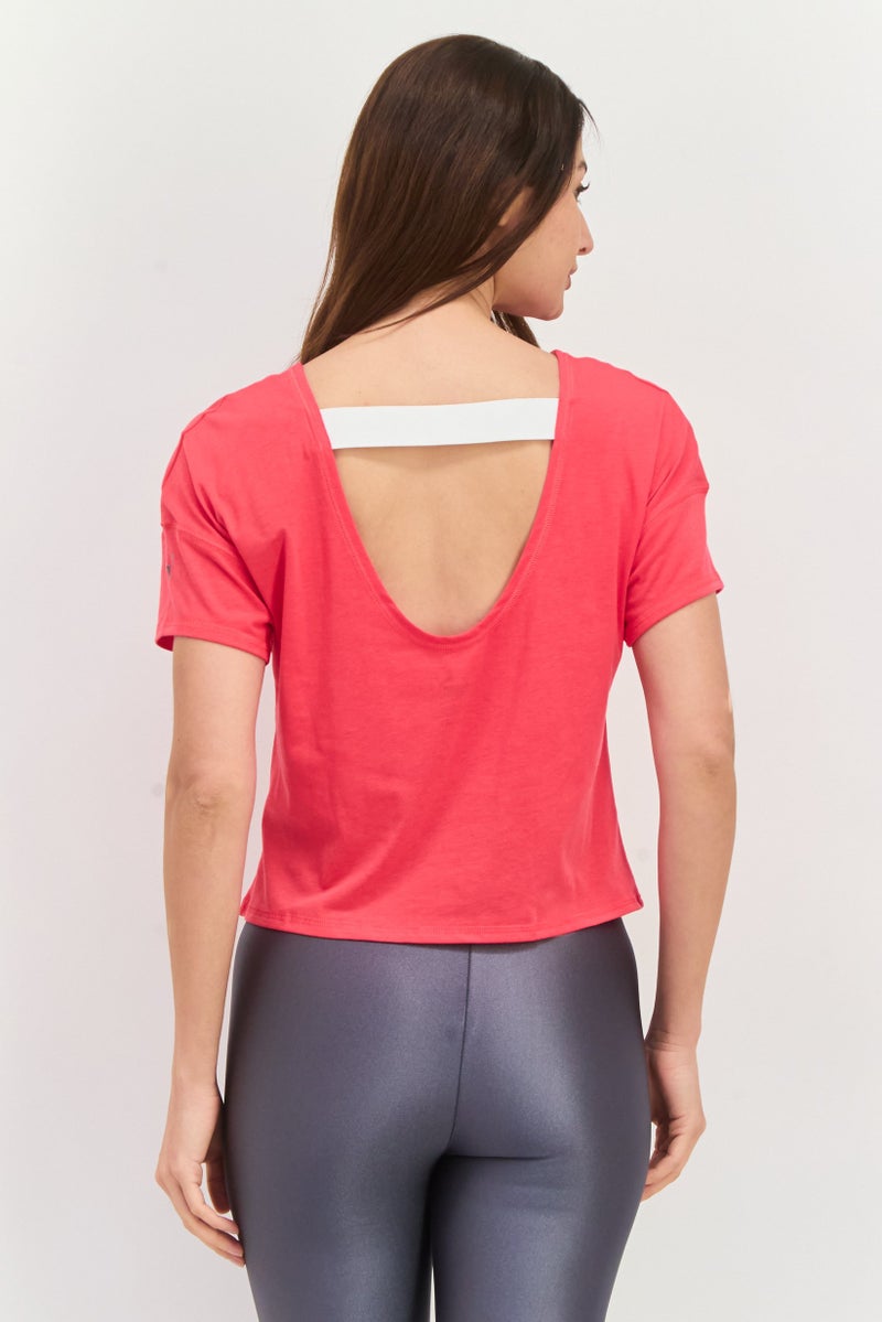 PUMA Women Sportswear Fit Short Sleeves Training T-Shirt, Pink - Image 4