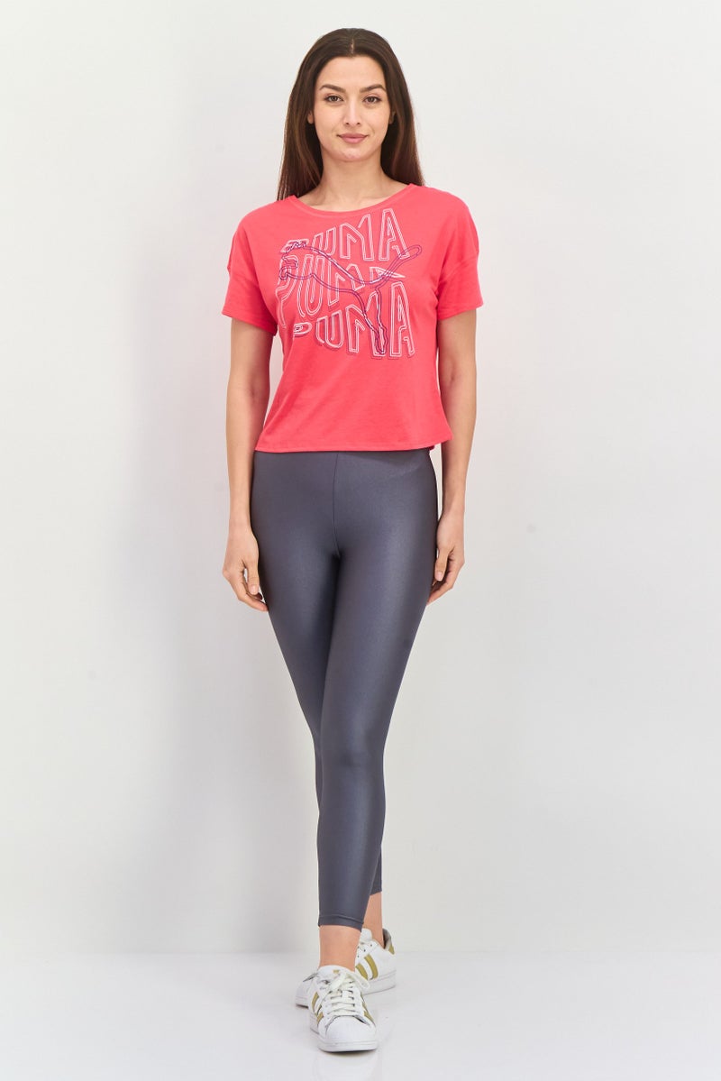 PUMA Women Sportswear Fit Short Sleeves Training T-Shirt, Pink - Image 3