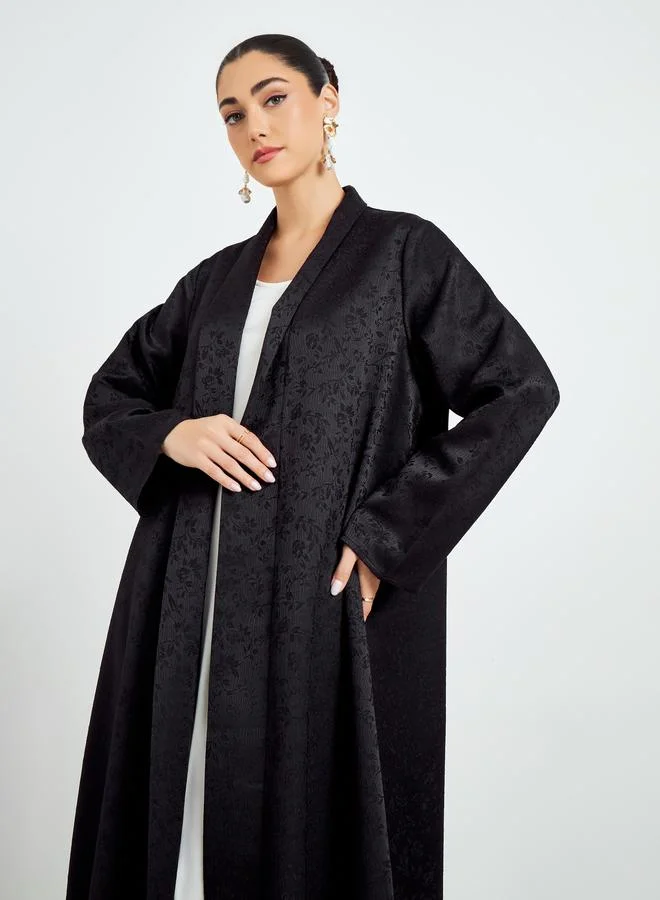 أميرة عباية جاكارد مفتوحة من الأمام