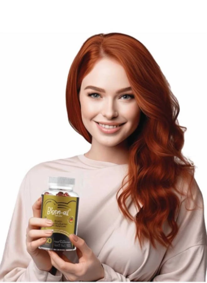 biotin all Biotin+Multivitamin Food Supplement Cherry Flavor 60 Gummies - Image 3