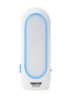 GEEPAS Geepas Rechargeable LED Flashligh GFL51057 Perfect for Indoor and Outdoor Use 3.5 Hours Continuous Working 2 IN 1 Flashlight with Sidelight and Headlight with Lead Acid Battery  - Image 1