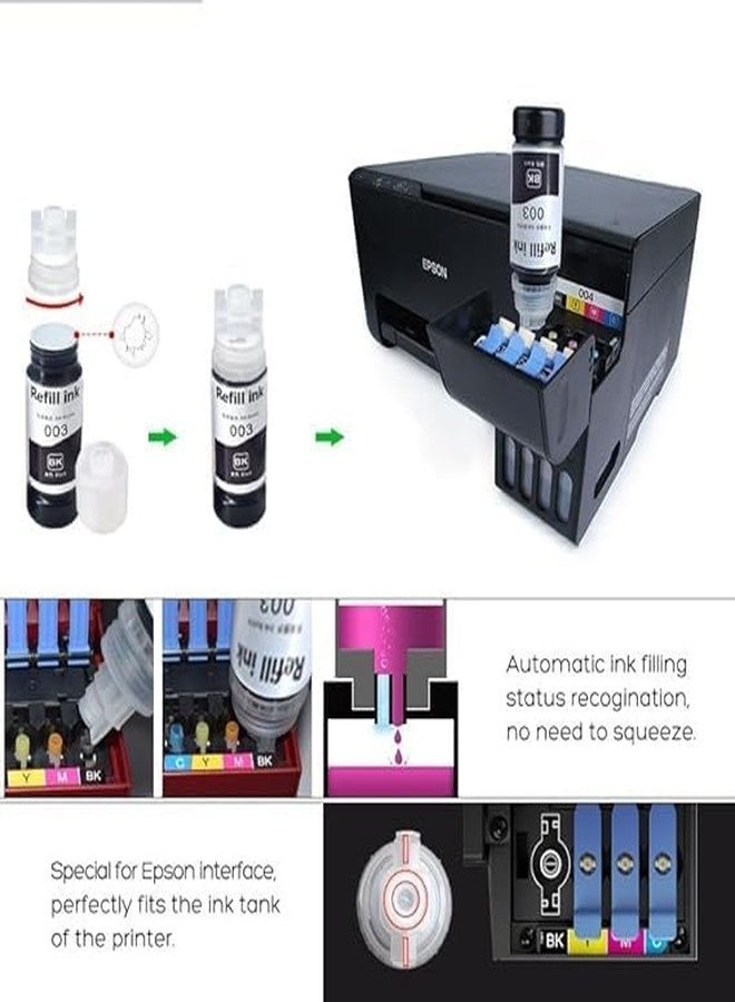 003/001 Compatible Ink for Epson L3100, L3110, L3150, L5190, L1110, L4150, L6170, L4160, L6190, L6160 (003-ST) - Image 2