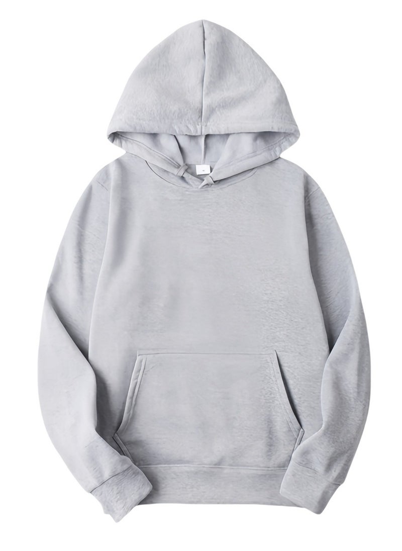 KUYING New Pullover Hoodie Sports Solid Color Casual Sweatshirt  - Image 1