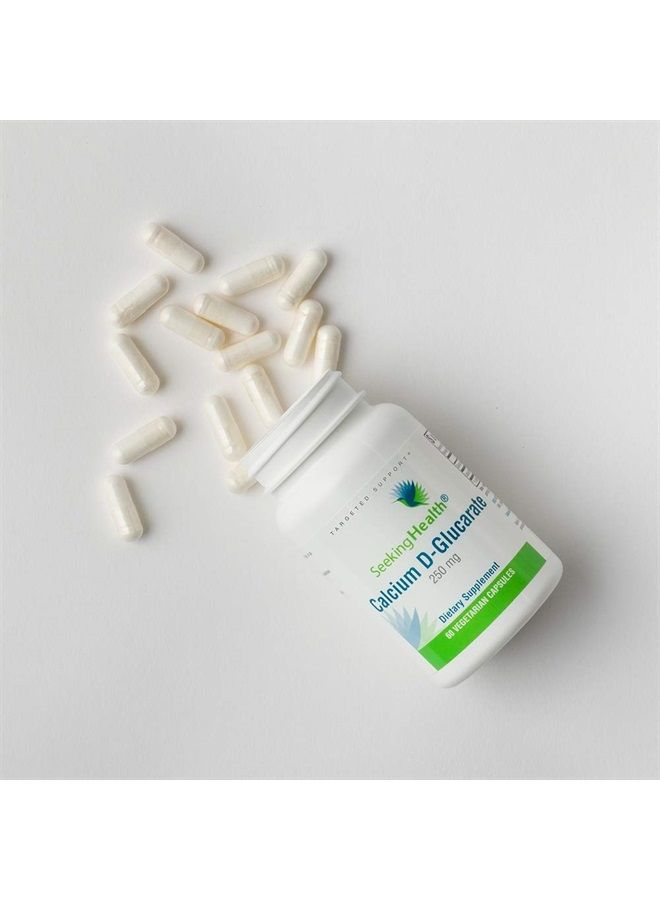Seeking Health كالسيوم دي-غلوكارات، 250 ملغ، يدعم عمليات إزالة السموم الصحية، يدعم صحة الخلايا والاستجابات الالتهابية، نباتي (60 كبسولة)* - Image 3