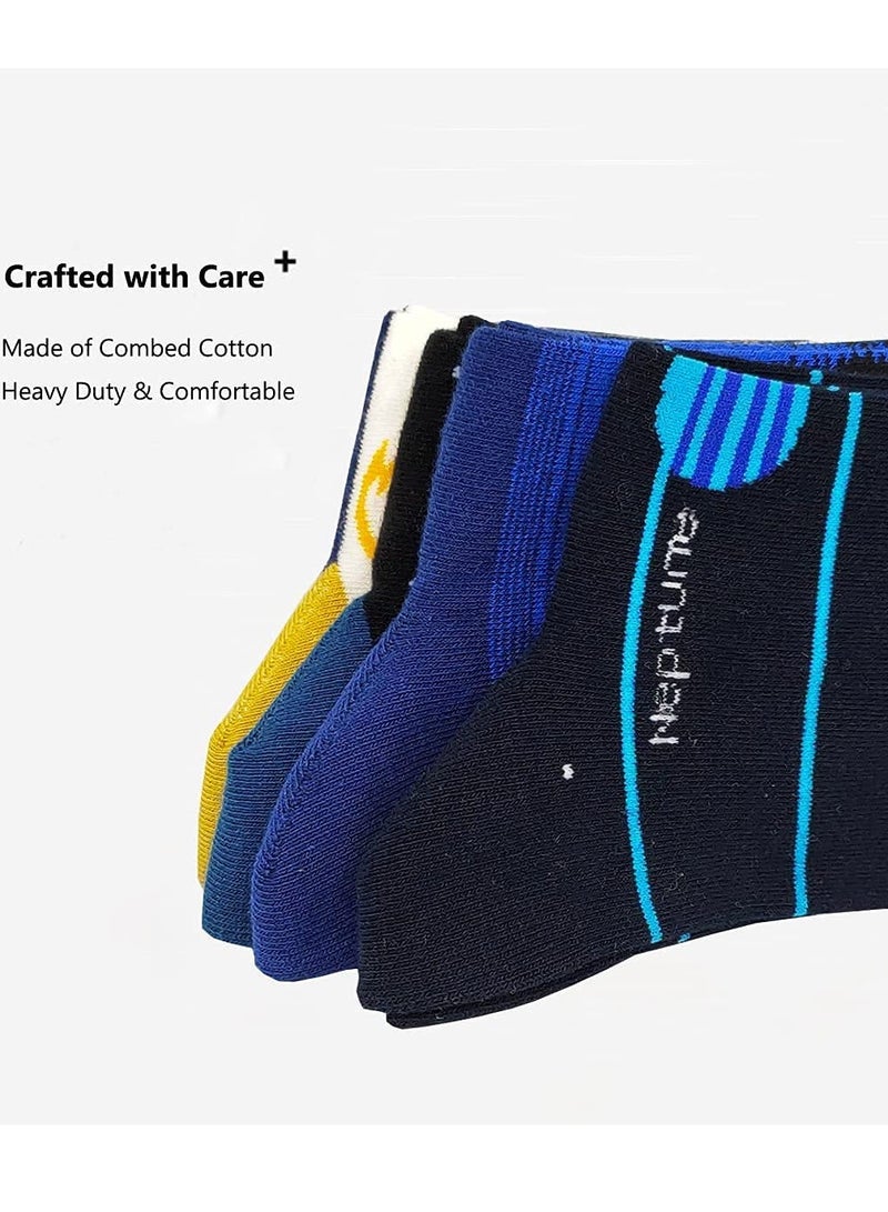 KASTWAVE Funny Colorful Dress Socks, Fun Novelty Universe Pattern Cotton Crazy Design Socks for Man Kids - Image 2