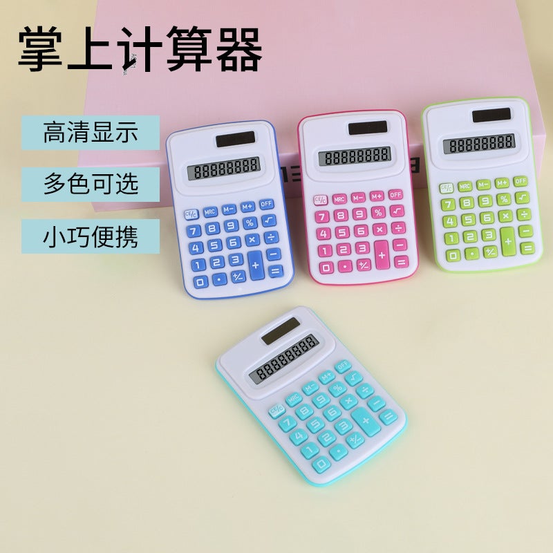 Mini Calculator Pocket 888 Elementary School Calculator Color Computer Advertising Promotional Gift - Image 2