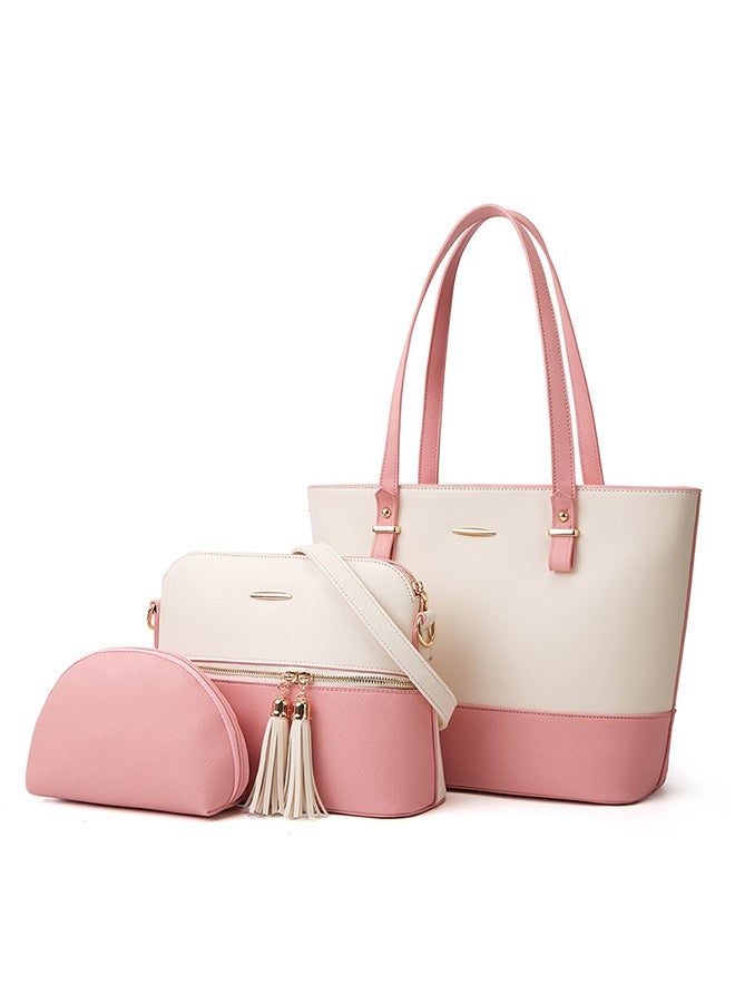 general New Fashion 3-Piece Set Large Capacity Tote and Crossbody Convertible Organizer Bag for Women