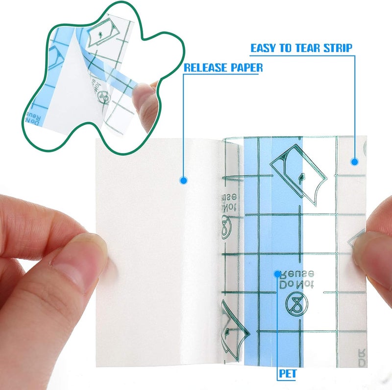 Nuanchu 4 Rolls Transparent Dressing Adhesive Bandage 2 x 21 87 Yard Clear Medical Tape Waterproof Tattoo Tape Cover up for Skin Swimming2 Inch x 547 Yard - Image 4