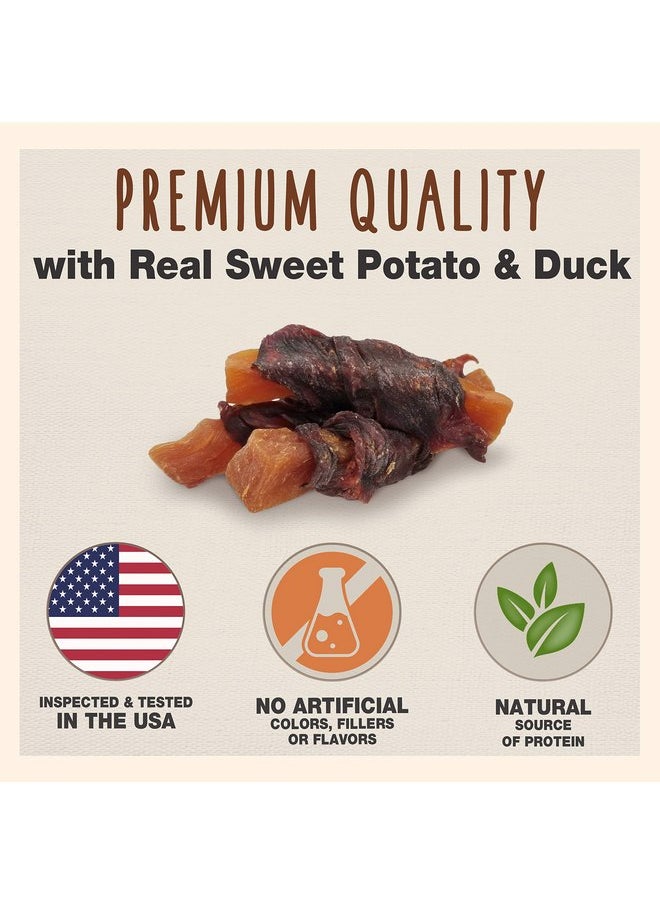 Cadet Cadet Gourmet Sweet Potato & Duck Wraps Dog Treats - Healthy & Natural Duck & Sweet Potato Dog Training Treats for Small & Large Dogs - Inspected & Tested in USA (28 oz.)  - Image 1