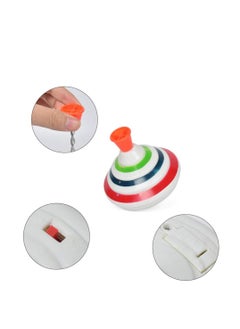 KASTWAVE Push Down Spinning Top Toy, Gyroscope Spinning Top Game LED Spinning Activity Toys with Music, Peg-top Hand Spinning Gyro Toy Gift for Kids Gift Party Favors, Music Spinning Top Toy（Color Random）  - Image 3