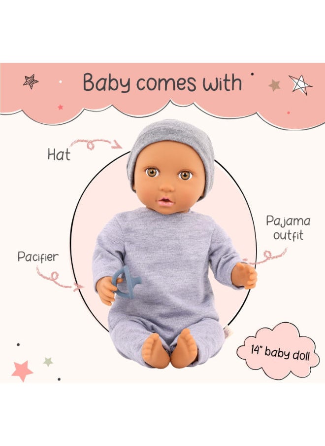 Lullababy 14-Inch Realistic Baby Doll Boy  - Image 4