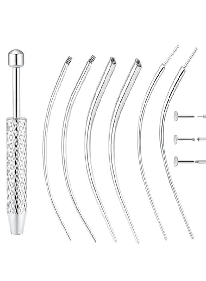 Buildcon 7 Pcs Auricular Kit, Nose Auricular Kit with Tapers, Auricular Tools for Jewelry Changes, Safe and Easy to Use for Beginners and Professionals - Image 1