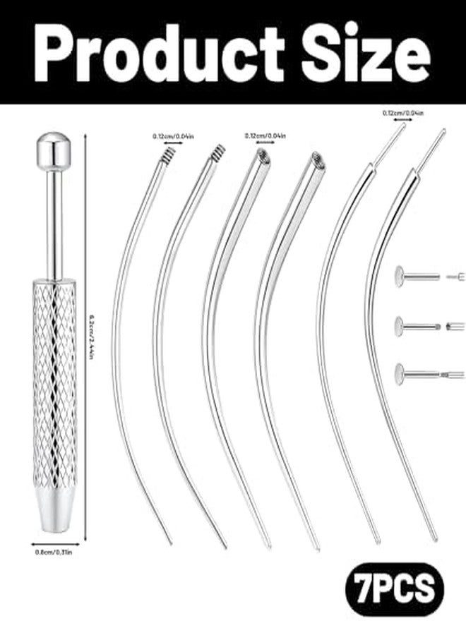 Buildcon 7 Pcs Auricular Kit, Nose Auricular Kit with Tapers, Auricular Tools for Jewelry Changes, Safe and Easy to Use for Beginners and Professionals - Image 2