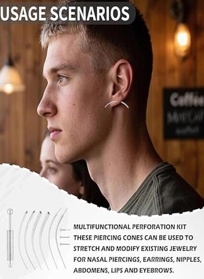 Buildcon 7 Pcs Auricular Kit, Nose Auricular Kit with Tapers, Auricular Tools for Jewelry Changes, Safe and Easy to Use for Beginners and Professionals - Image 5