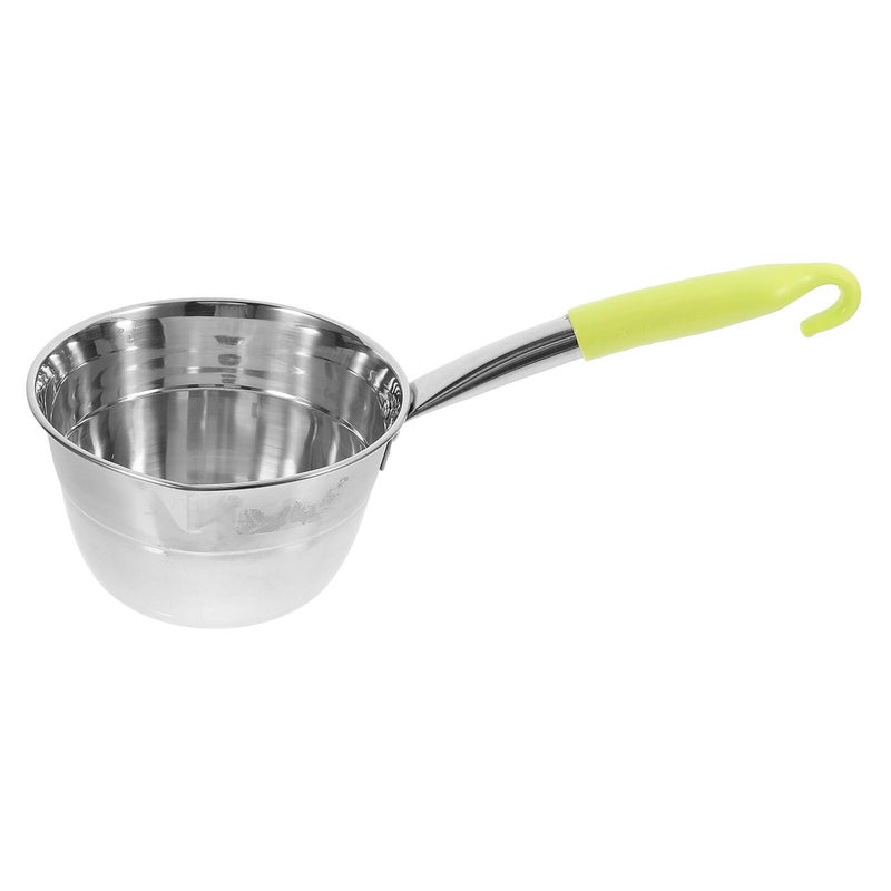Stainless Steel Water Ladle 16cm Thickened Scoop With Green Handle Kitchen Cooking Utensil - Image 2