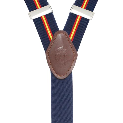 Peluche Majestic Clasp Blue Y Back 6 Clips Suspender (Strap Width- 3.5cm) - Image 5