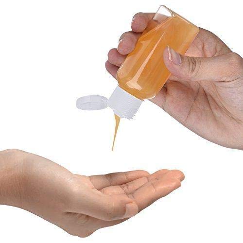 DIY Crafts DIY Crafts 24 Botles Funnel ClearTransparent 6 Pack Transparent Plastic Air Flight Travel Bottle Set with Small Fu24 Botles Funnel ClearTransparent  - Image 5