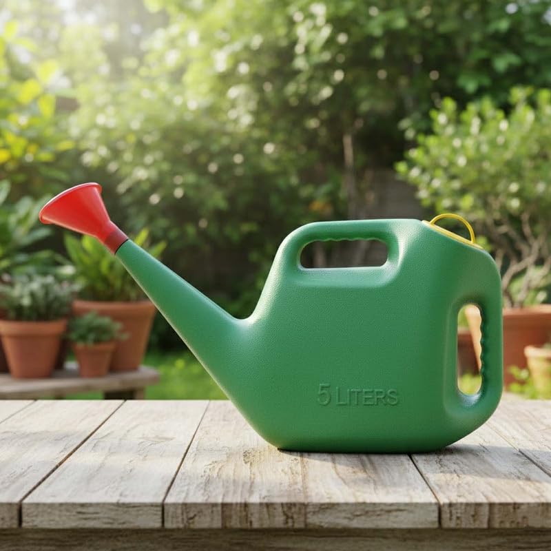Bianco Premium Plastic Watering Can for Plants (Green) (5 litres) - Image 1