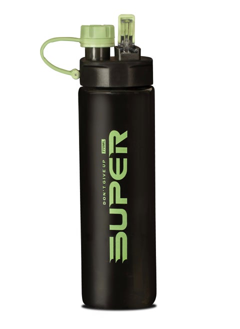 Super plastic sports water bottle 770ml green