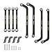 TCRC 8PCS Brass High Clearance Chassis Suspension Links Rod Linkage Set for Axial AX24 XC1124 RC Crawler Car Upgrade PartsBlack Coating - Image 2