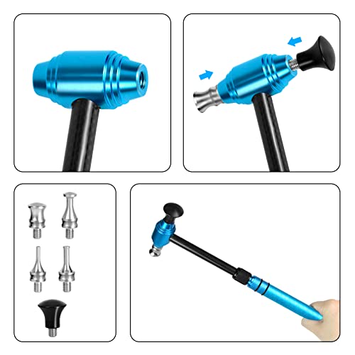 WHDZ Paintless Dent Repair Tools Dent Removal Hammer Double-Faced Car Dent Repair Leveling Hammer Telescopic - Image 5