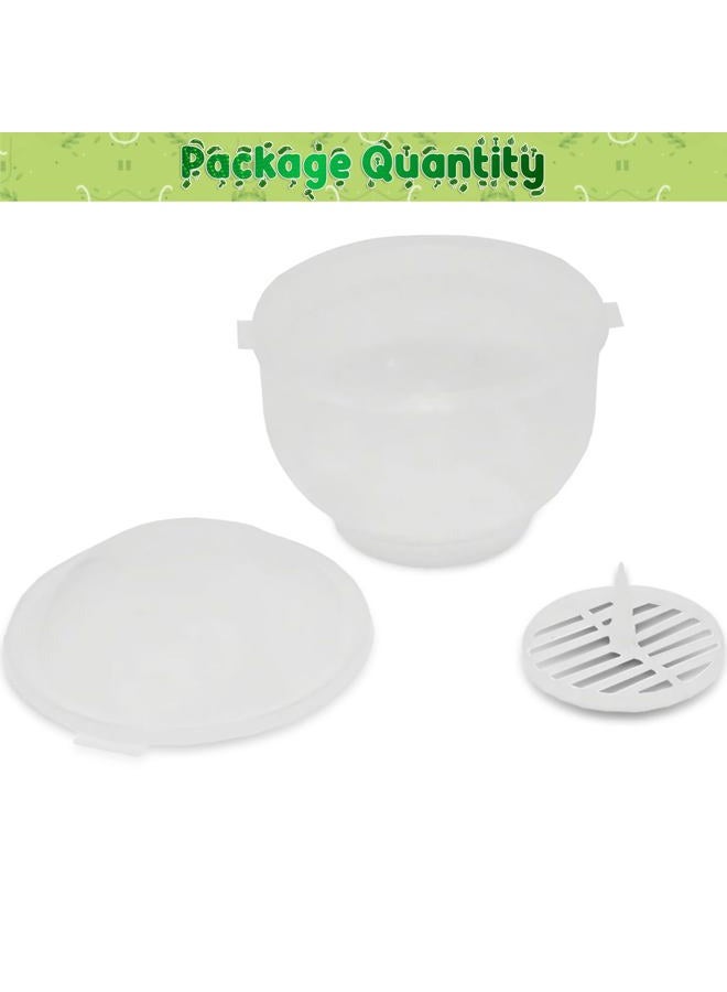 Home-X Lettuce Keeper - BPA-Free Lettuce Keeper for Refrigerator to Keep Salads and Vegetables Fresh - 7" x 8" Lettuce Crisper with Drainage Reservoir - Clear See-Through Vegetable and Fruit Crisper - Image 3