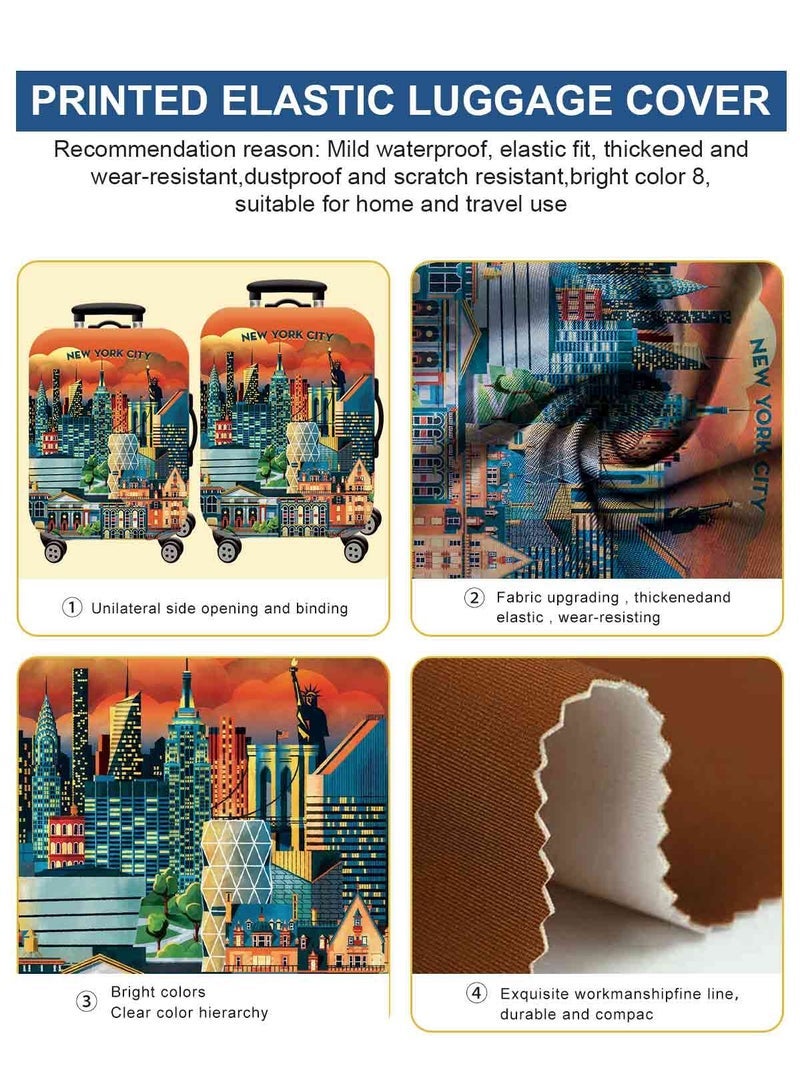 URbazaar Elastic Travel Luggage Cover Travel Suitcase Protective Cover for Trunk Case Apply to 18-30 inch luggage Suitcase Cover - Image 4